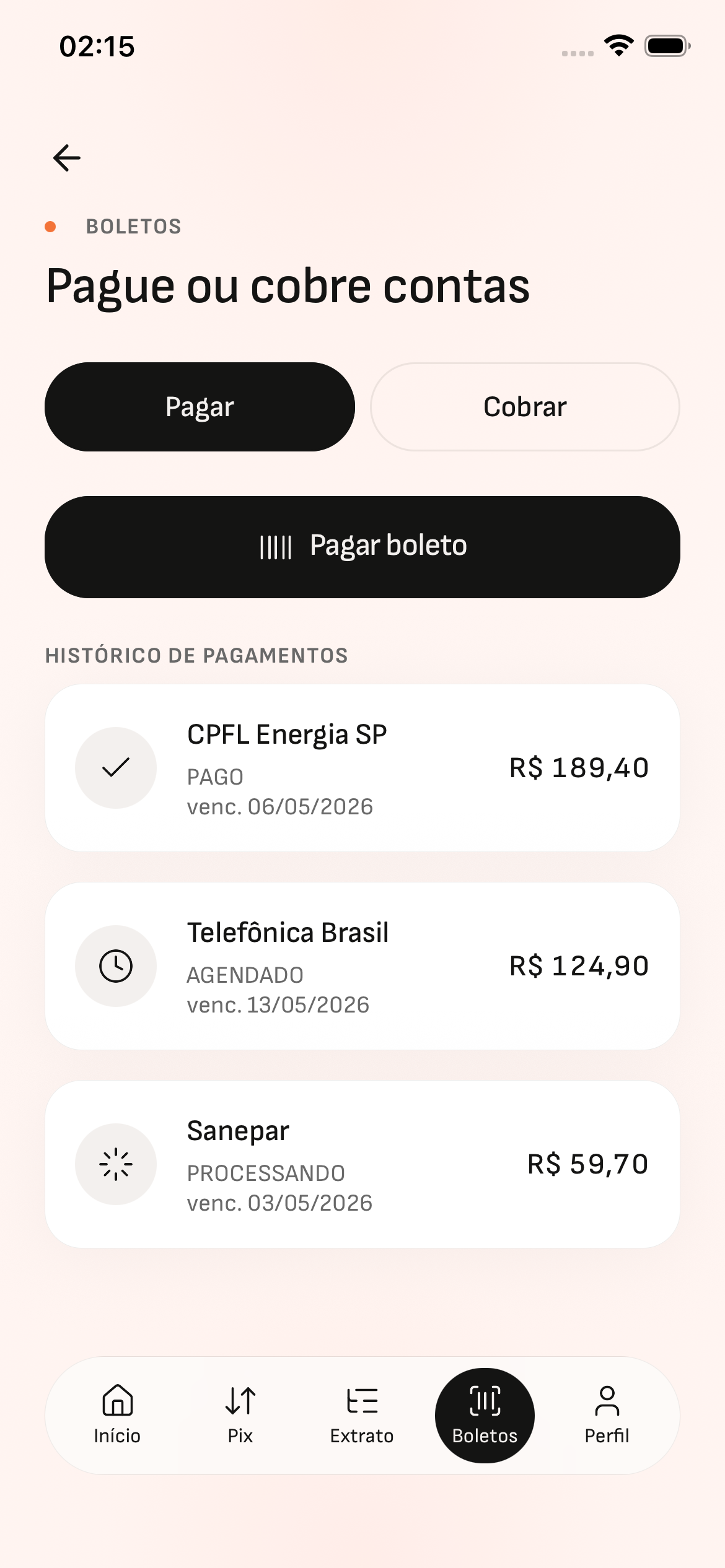 Tela 11 — Neon Bank