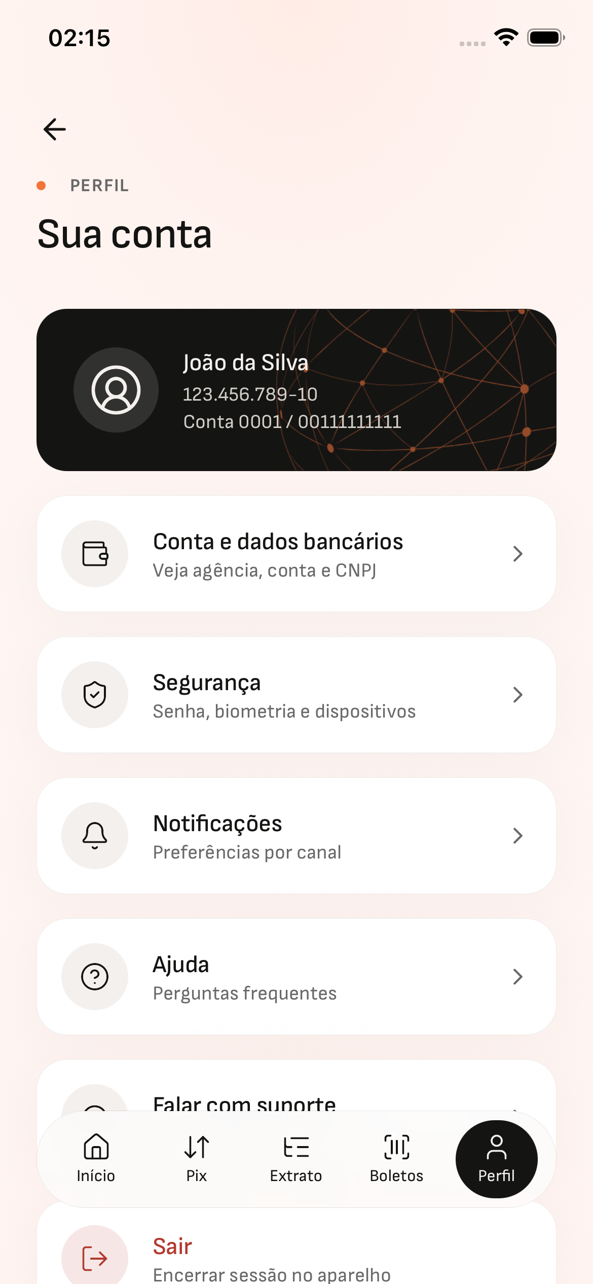 Tela 12 — Neon Bank