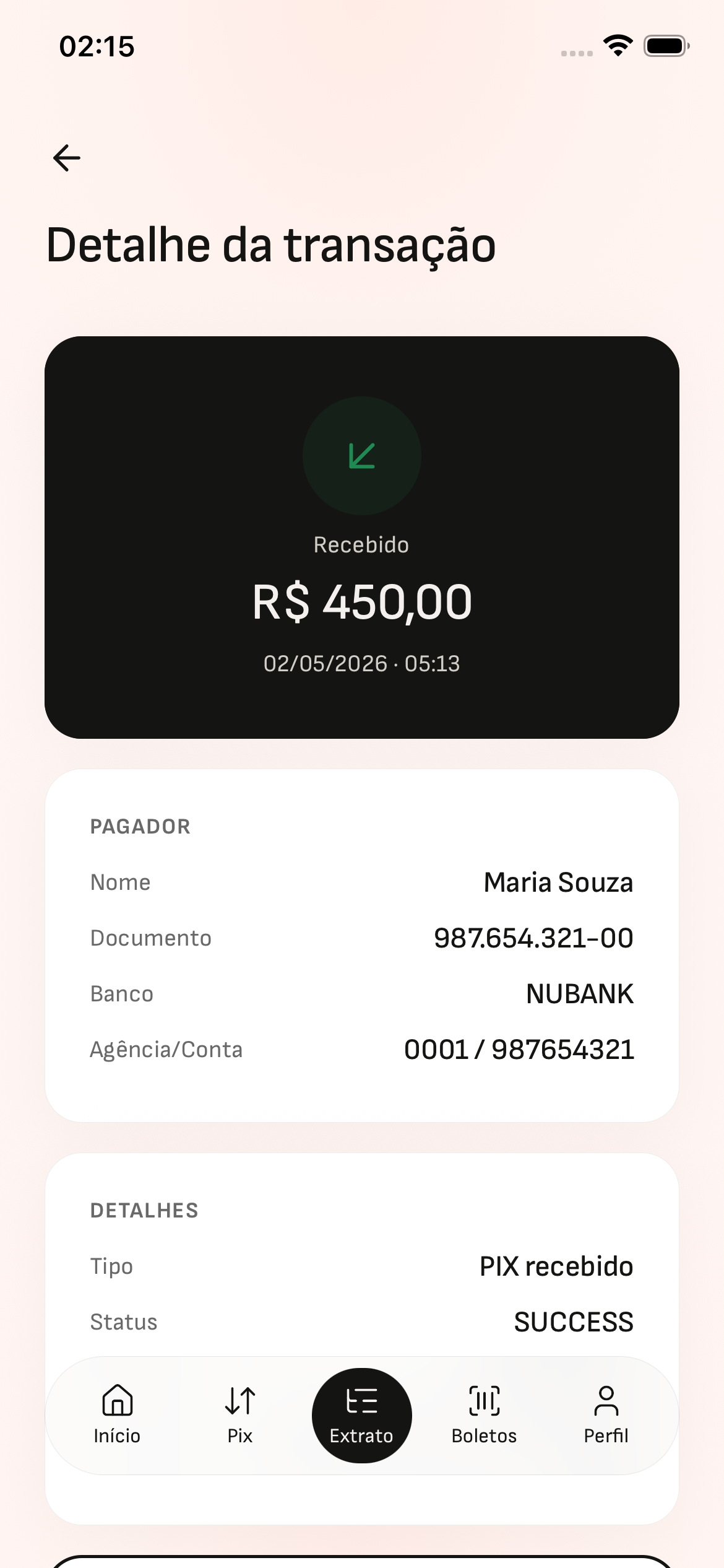 Tela 14 — Neon Bank